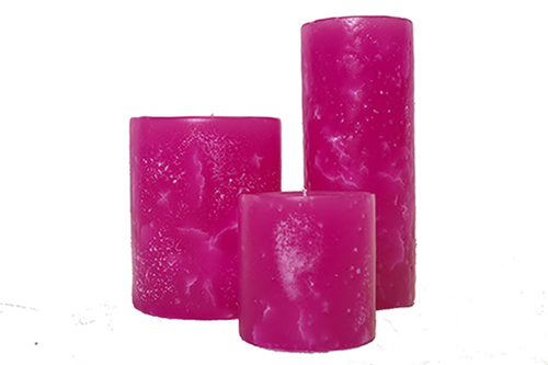 Bougie Rose Non Parfumée